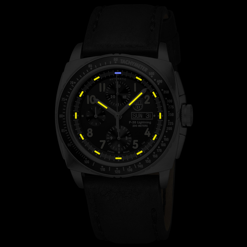 雷美诺时(Luminox)手表 瑞士军表航空系列自动上链机械防水自发夜光运动男表A.9461