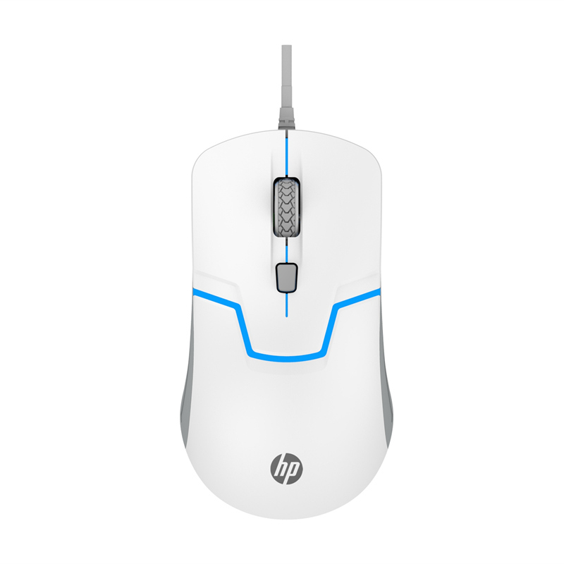 惠普(HP) M100 笔记本台式机通用有线背光发光电竞专业游戏鼠标 M100白色