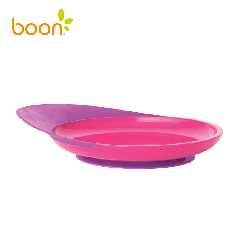Boon啵儿 防落食婴幼儿吸盘碟 粉色/紫色图片