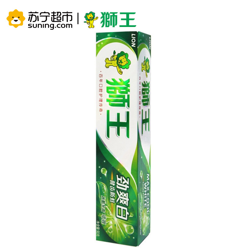 狮王(Lion)劲爽白牙膏冰酷冬青90g
