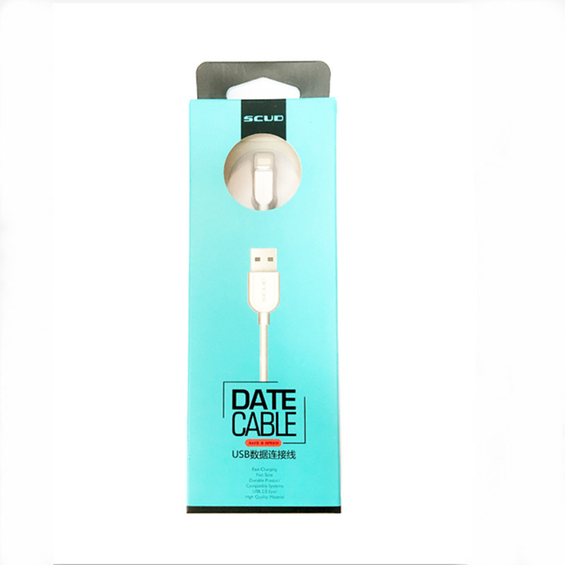 飞毛腿SCUD iPhone 苹果Lightning接口 USB2.0 1M长 白色数据线 Ui101