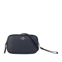 COACH蔻驰 双拉链荔枝纹牛皮女士斜挎包 655