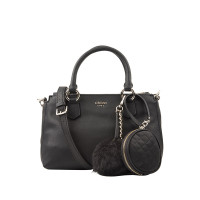 Guess盖尔斯 毛球挂饰荔枝纹手提斜挎包 HWVG6626050