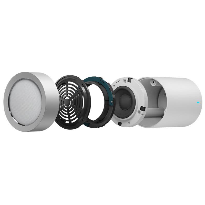 小米 mi 小钢炮2代 无线蓝牙音箱 便携 电脑音箱 黑色 铝合金+PC+ABS塑料材质 白色图片