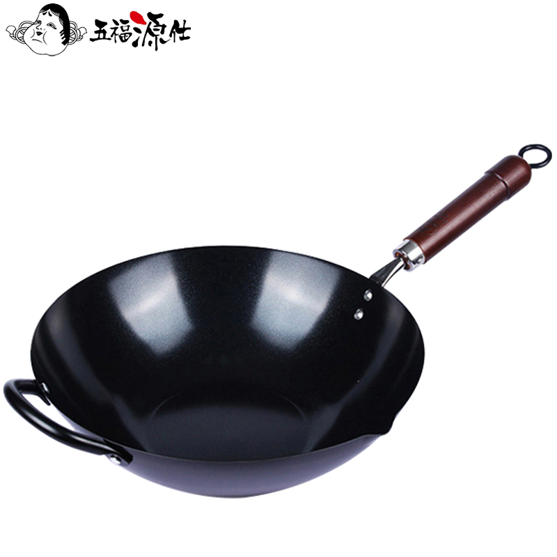 五福源仕 炒锅 KWC-30 30cm炒锅不粘锅 日本进口铁锅平底炒菜锅不沾锅具少油烟