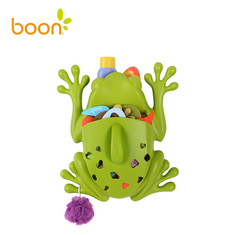 Boon啵儿 贪吃蛙浴室收纳架(超大) 绿色高清大图