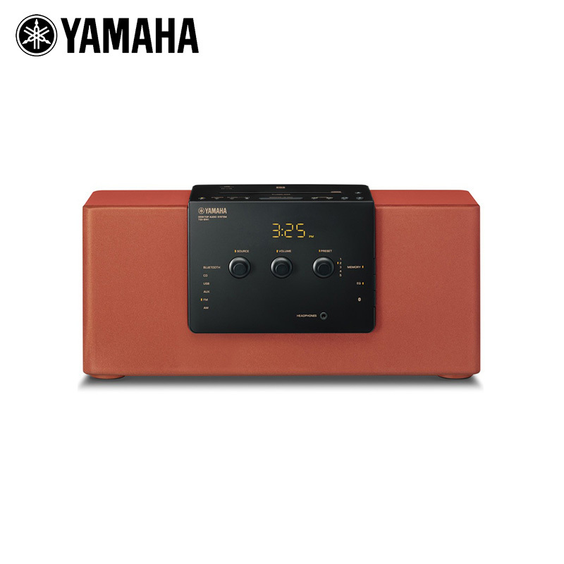 雅马哈(YAMAHA)一体桌面音响蓝牙智能音响CD音响TSX-B141 砖红色