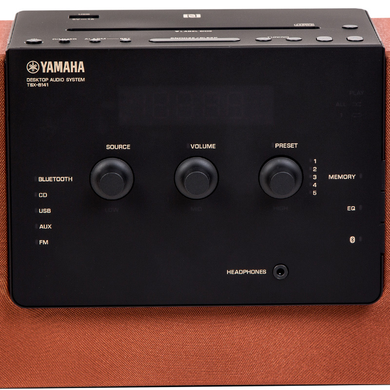 雅马哈(YAMAHA)一体桌面音响蓝牙智能音响CD音响TSX-B141 砖红色