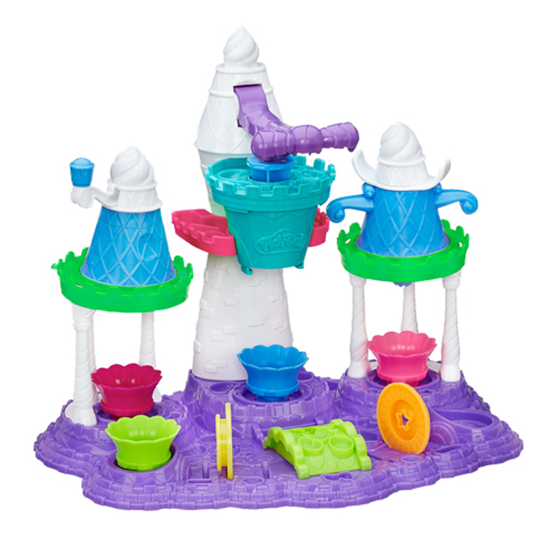 孩之宝(Hasbro) 培乐多 手工彩泥 冰激凌城堡套装(彩色)儿童女孩生日礼物 橡皮泥安全无毒 粘土B5523