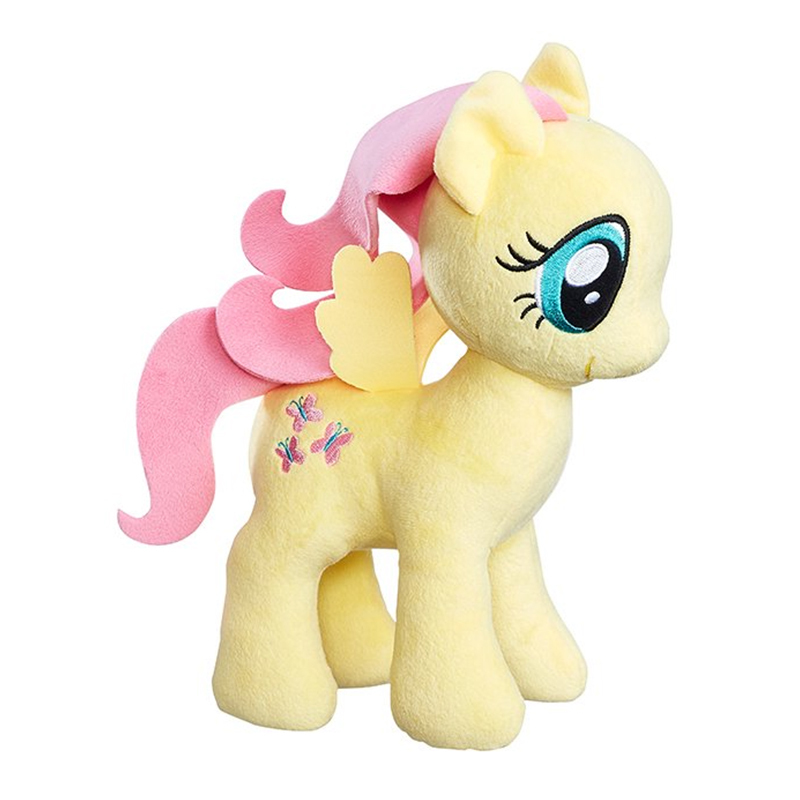 Hasbro孩之宝彩虹小马宝莉毛绒玩具动漫玩具公仔布娃娃女孩玩偶圣诞节新年礼物 柔柔 10寸(盒装)礼物C0111