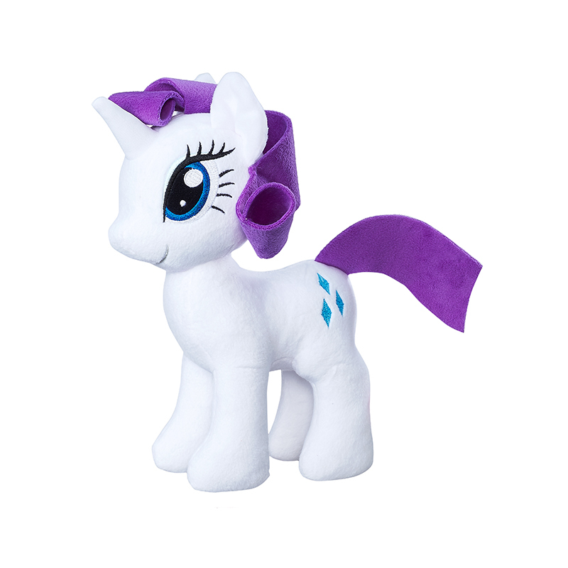 Hasbro孩之宝彩虹小马宝莉毛绒玩具动漫玩具公仔布娃娃女孩玩偶圣诞节新年礼物 柔柔 10寸(盒装)礼物C0111