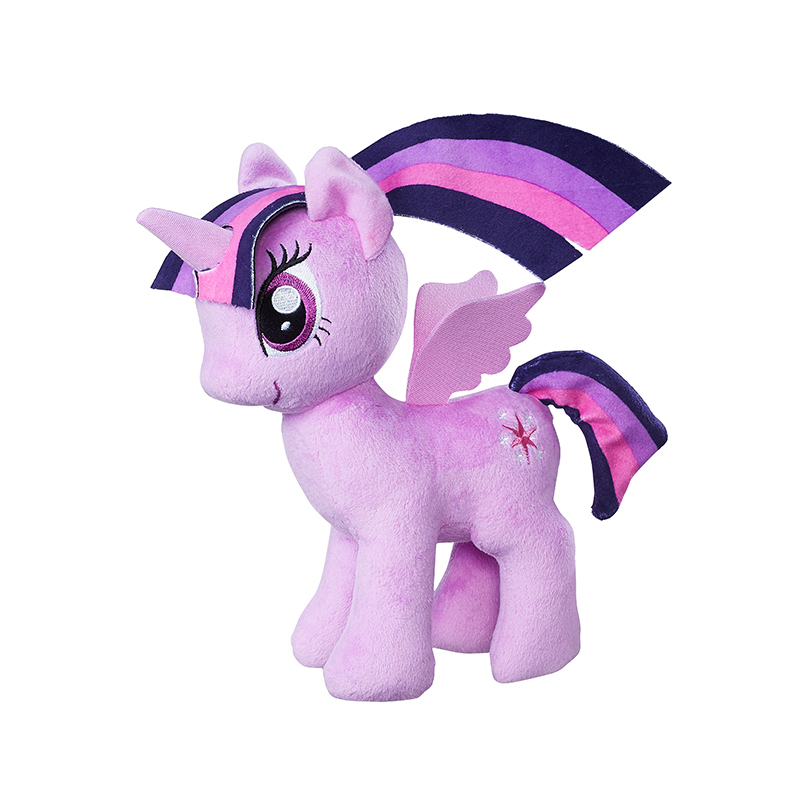 Hasbro孩之宝彩虹小马宝莉毛绒玩具动漫玩具公仔布娃娃女孩玩偶圣诞节新年礼物 柔柔 10寸(盒装)礼物C0111