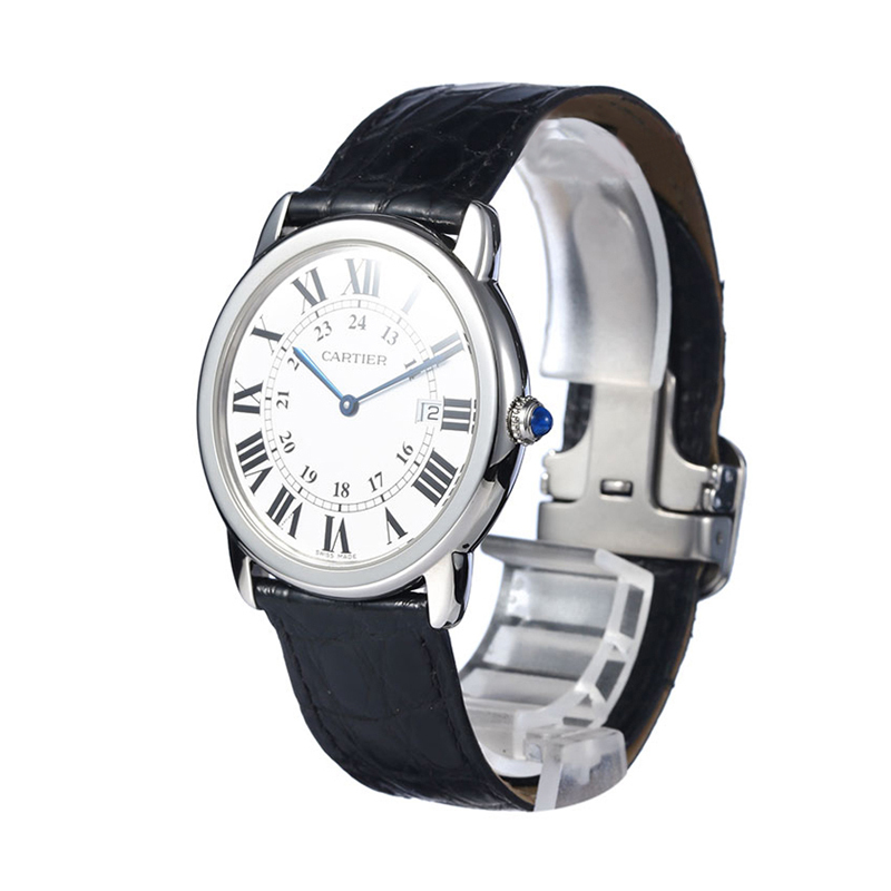 卡地亚cartier伦敦rondesolo系列石英男表w6700255