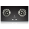 Oulin/欧琳JZT-E301B天燃气灶嵌入式钢化玻璃台式煤气灶具双灶4.0KW大火力[天然气]