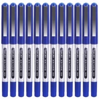 得力(deli)S656直液式走珠笔蓝色12支/盒0.5mm 签字笔 中性笔 学生水笔 写字笔
