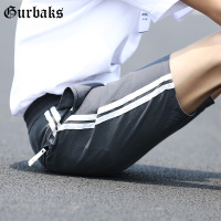 Gurbaks2017新款休闲短裤条纹男士夏季休闲五分裤潮男修身#GD9902