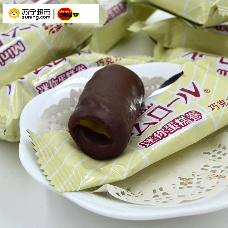 波路梦迷你蛋糕卷巧克力味70G*12袋整箱装