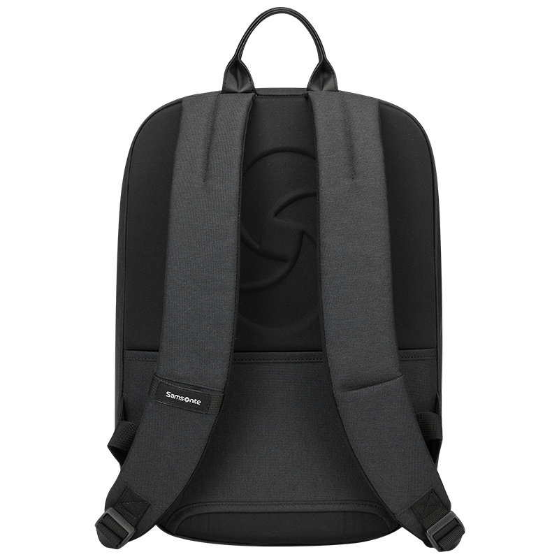新秀丽(Samsonite)双肩电脑包 轻便时尚休闲书包 14.1英寸 男女款 黑色 BT8*09001