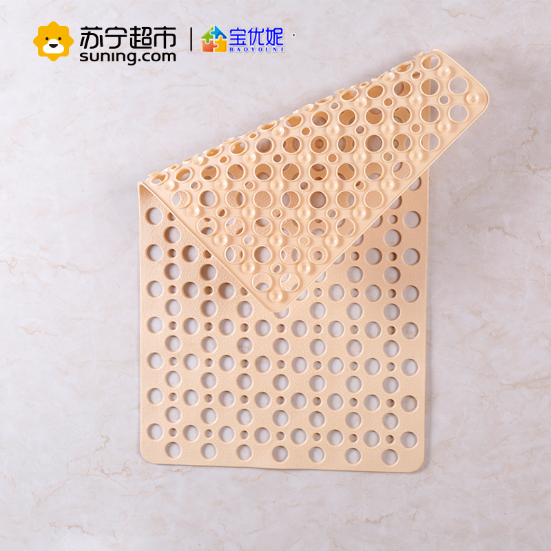 宝优妮浴室吸盘防滑垫DQ9053-15 黄色