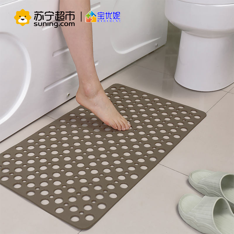 宝优妮浴室吸盘防滑垫DQ9053-19 灰色