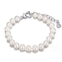 印象眸 s925银镶珍珠手链珍珠手链