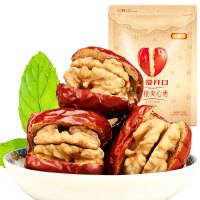 好想你 红枣夹核桃夹心枣新疆和田骏无核枣核桃仁特产小包装零食