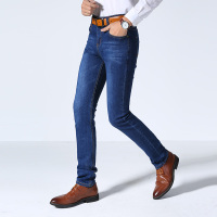 花花公子夏季新款男士商务休闲牛仔裤直筒修身牛仔裤 821牛仔