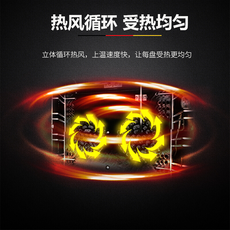 德玛仕(DEMASHI)商用烤箱 EC01C 披萨烤箱电烤箱 热风炉 大容量热风循环 大型