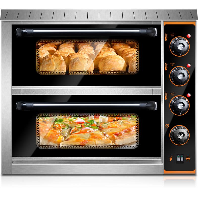 德玛仕(DEMASHI) 商用烤箱 EP04 电烤箱家用 烘焙烤箱 披萨烤箱 双层图片