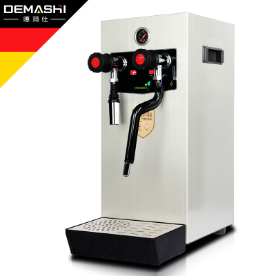 德玛仕(DEMASHI) 蒸汽奶泡机 奶茶店开水器 咖啡打奶泡器 萃茶机 SK-8B 无指纹不锈钢