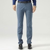 男士商务休闲裤深蓝色