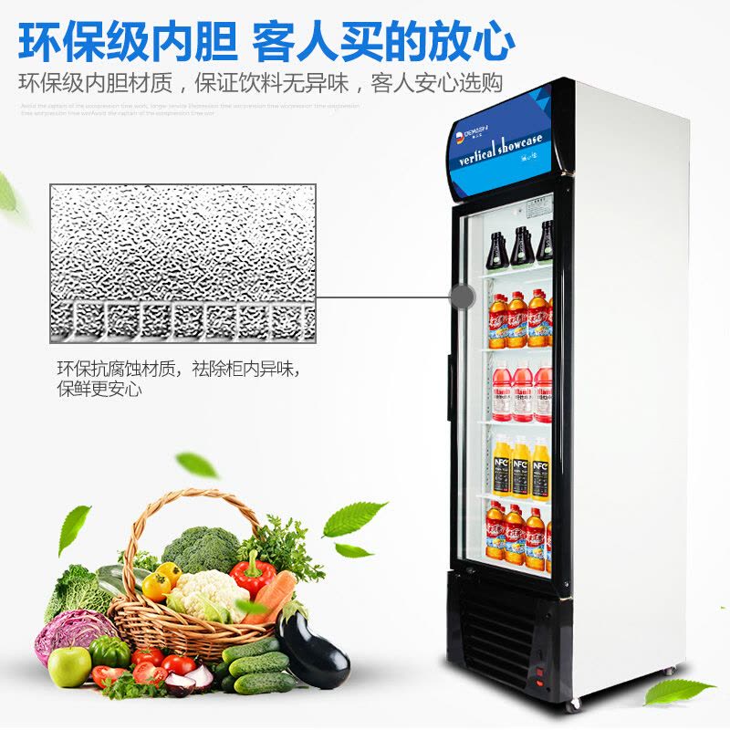 德玛仕(DEMASHI) 商用展示柜 饮料展示柜 冷藏展示柜 保鲜冰柜 LG-380B (380L)图片