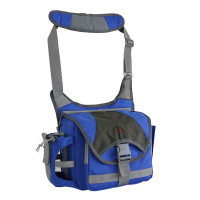 宝罗 PL-1505摄影包 单肩 相机包 大三元野外休闲 单反相机包 适用佳能尼康单反微单 中号蓝色