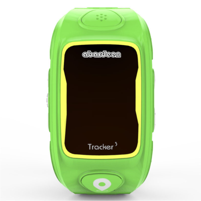 阿巴町三代3代 儿童智能通话电话手表手机 学生GPS定位 防丢多功能手环 绿色