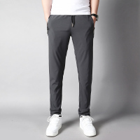 稻草人(Mexican)学生青少年哈伦裤男小脚休闲裤收口韩版青年运动裤青年运动裤