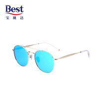 Best宝视达圆框文艺范太阳镜潮搭时尚墨镜太阳镜SPFNISSJB01