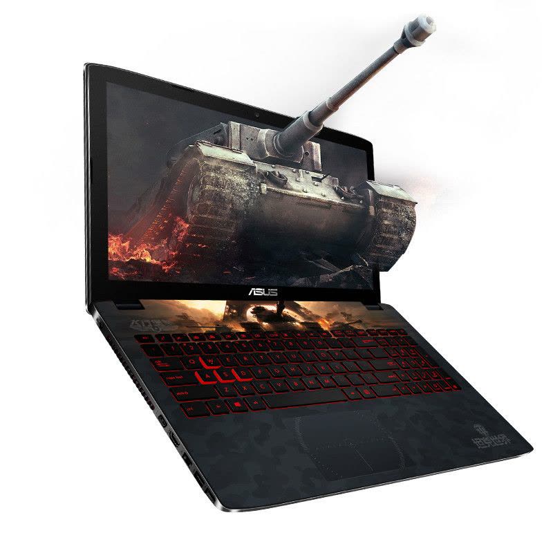 华硕(ASUS)坦克世界FX51 15.6英寸游戏笔记本电脑(I5-6300HQ 8G1T GTX960 4G红黑)图片