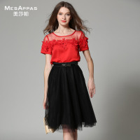 MesAppas美莎帕时尚立体花优雅套裙MA15XT126604