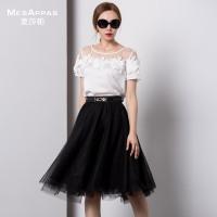 MesAppas美莎帕时尚立体花优雅套裙MA15XT126629