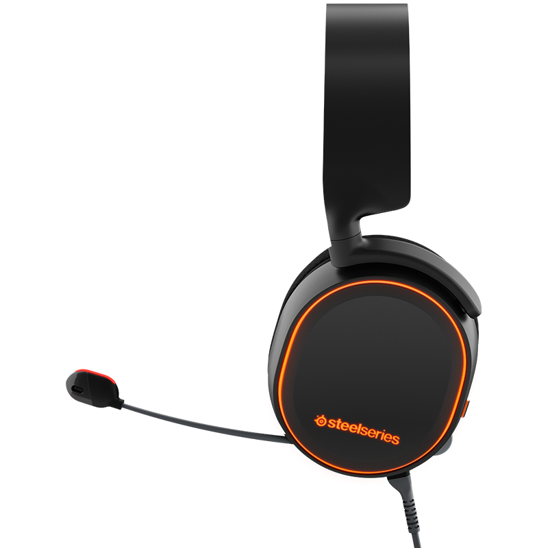 SteelSeries Arctis5 Black 赛睿 寒冰5 电竞 游戏 吃鸡 耳麦 耳机 黑色高清大图