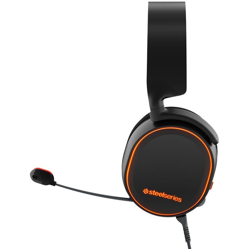 SteelSeries Arctis5 Black 赛睿 寒冰5 电竞 游戏 吃鸡 耳麦 耳机 黑色图片