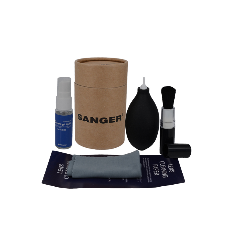 桑格(SANGER)数码相机清洁套装 气吹毛刷 镜头布 纸 清洁液 适用数码相机 电脑 显示屏 镜头清理