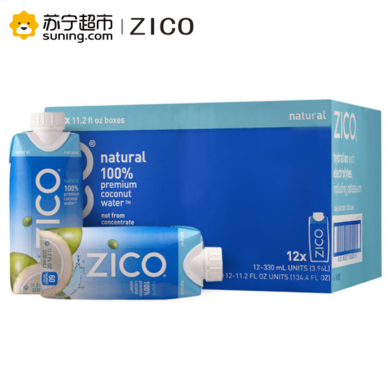 ZICO椰子水330ml*12(整箱)泰国进口纯椰子水饮料