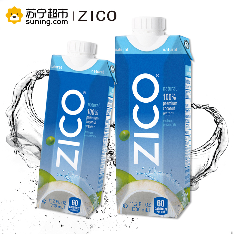 ZICO椰子水330ml*12(整箱)泰国进口纯椰子水饮料