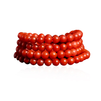 梦·梵雅 南红手串宝山天然满肉柿子红手串佛珠手串 带证书