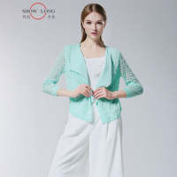 舒适镂空桑蚕丝针织开衫DS2152N002