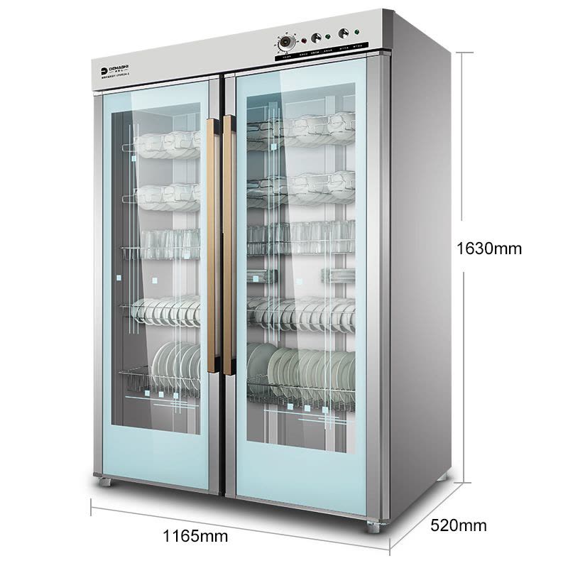 德玛仕(DEMASHI)立式消毒柜/保洁柜 GPR910A-1 697升 红外线商用双门 不锈钢 消毒碗柜商用图片