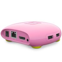 杰科(GIEC) Q仔 安卓5.1 智能网络机顶盒 粉色 A300 (个)