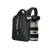 宝罗 (Paull)BL-1335 数码相机包 双肩式 单反相机包 斜跨侧开 适用佳能尼康单反微单 黑色