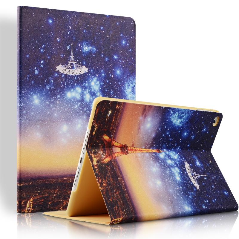 intermail 苹果配件 iPad mini4 平板电脑保护套/壳 轻薄防摔支架 7.9英寸皮套 蚕丝纹彩绘 欧美风